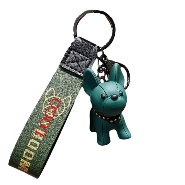 Custom Metal French Bulldog Keychain — Durable Charm for Dog Lover Corporate Gifts 1