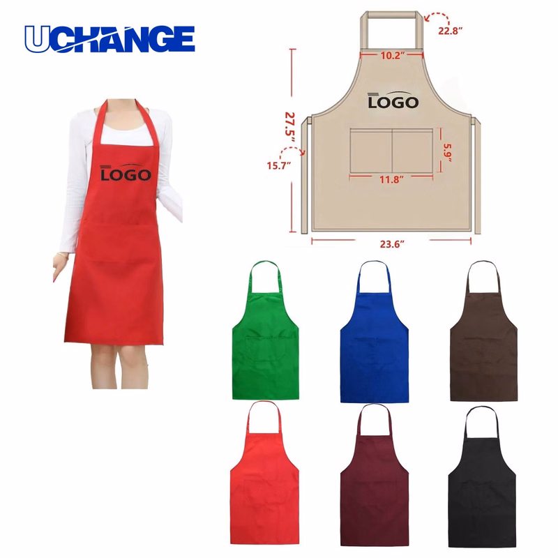 Polyester Cooking and Crafting Apron with Pockets
