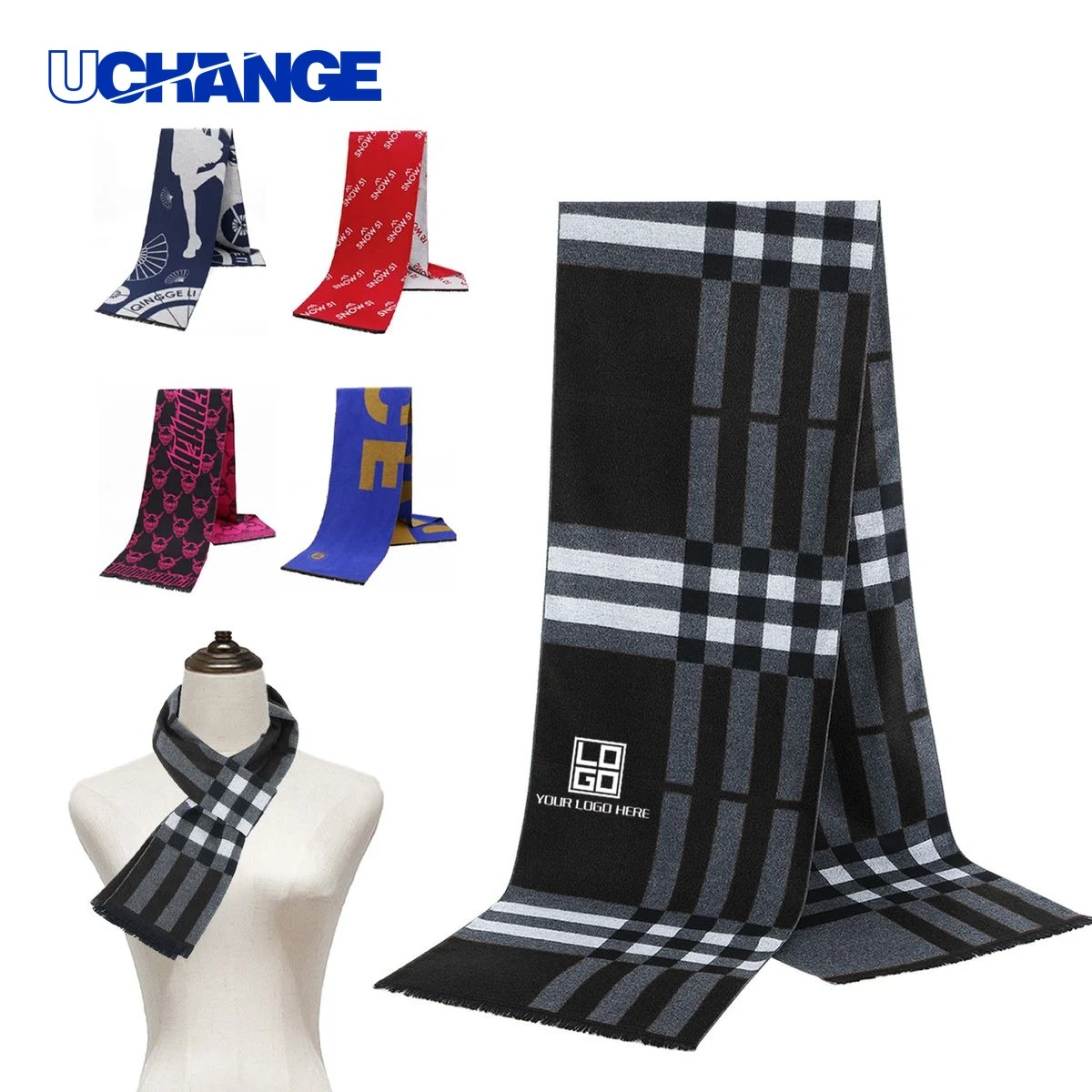 Custom Warm Thick Scarf 1