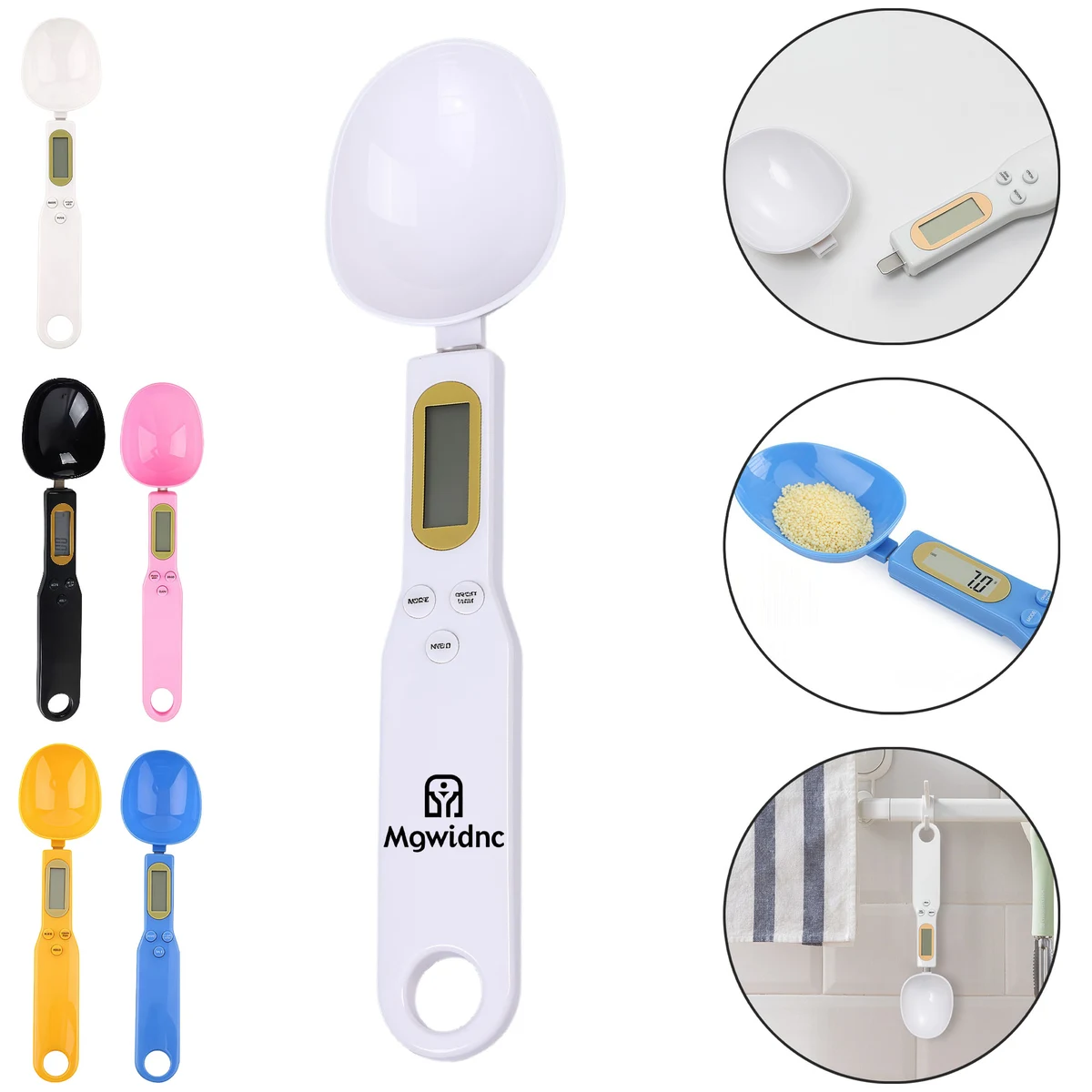 500g/0.1g Mini Plastic Kitchen Spoon Scale with Multi-Unit Conversion 1