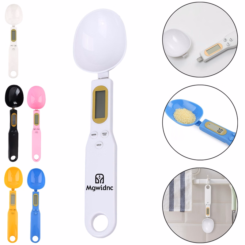 500g/0.1g Mini Plastic Kitchen Spoon Scale with Multi-Unit Conversion