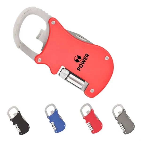 Custom Stainless Steel 4 in 1 Keychain Tool — Multi-Function EDC Essentials 1