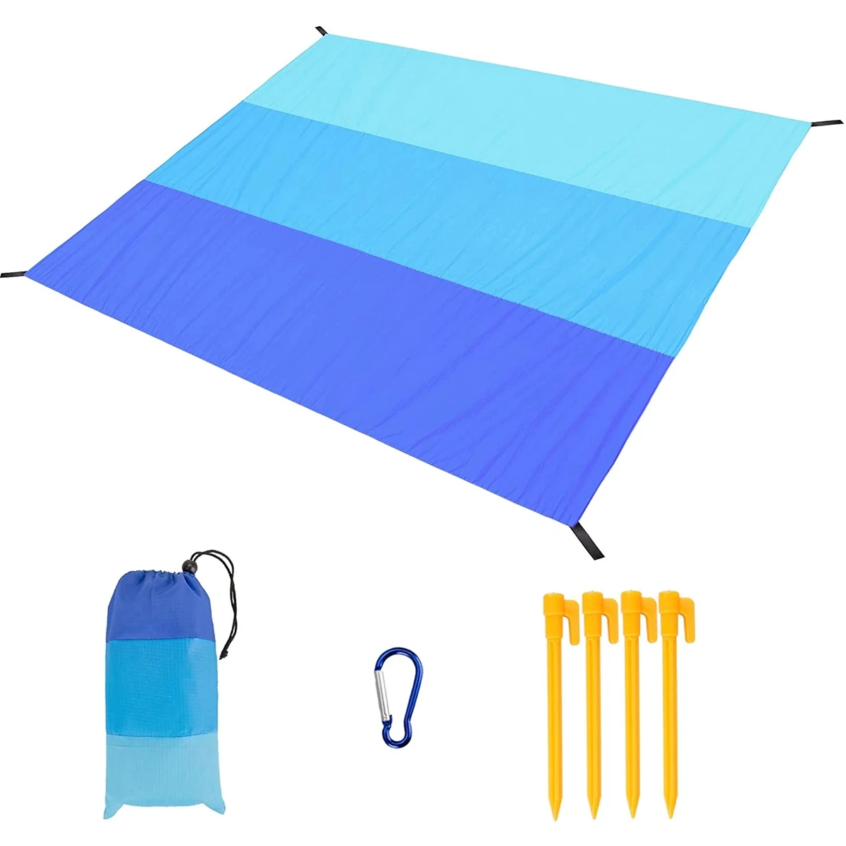 Sandproof Beach Waterproof Picnic Blanket Compact 1