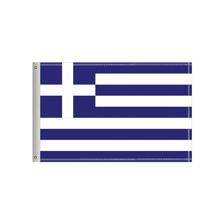 National Flag, Greece, Single-Sided - 36"W x 24"H 1