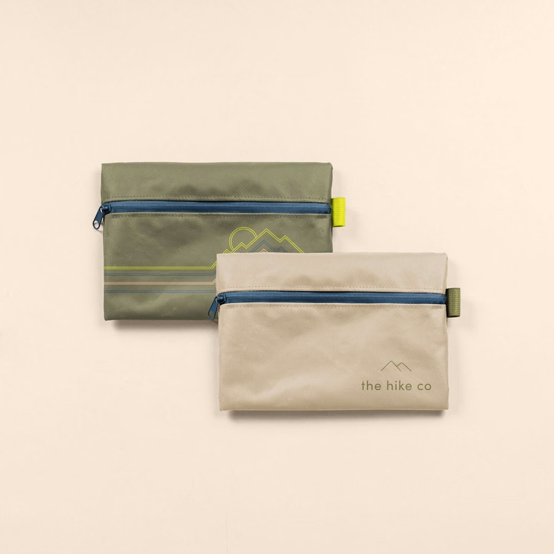 TARPAULIN ZIP FRONT POUCH - 4CP SS ONE LOCATION IMPRINT - MEDIUM