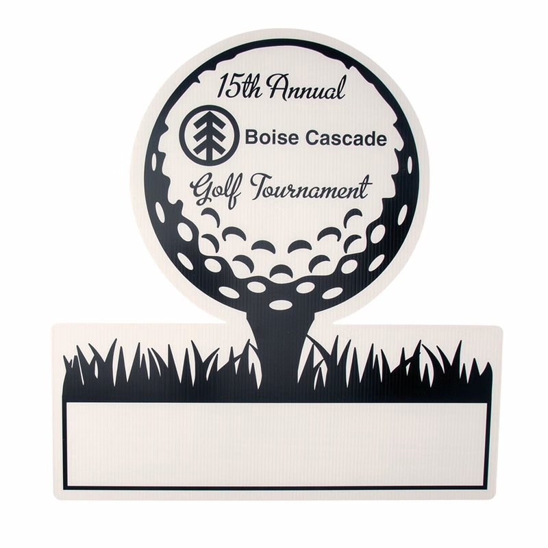 Golf Tee Yard Sign, Screen Printed