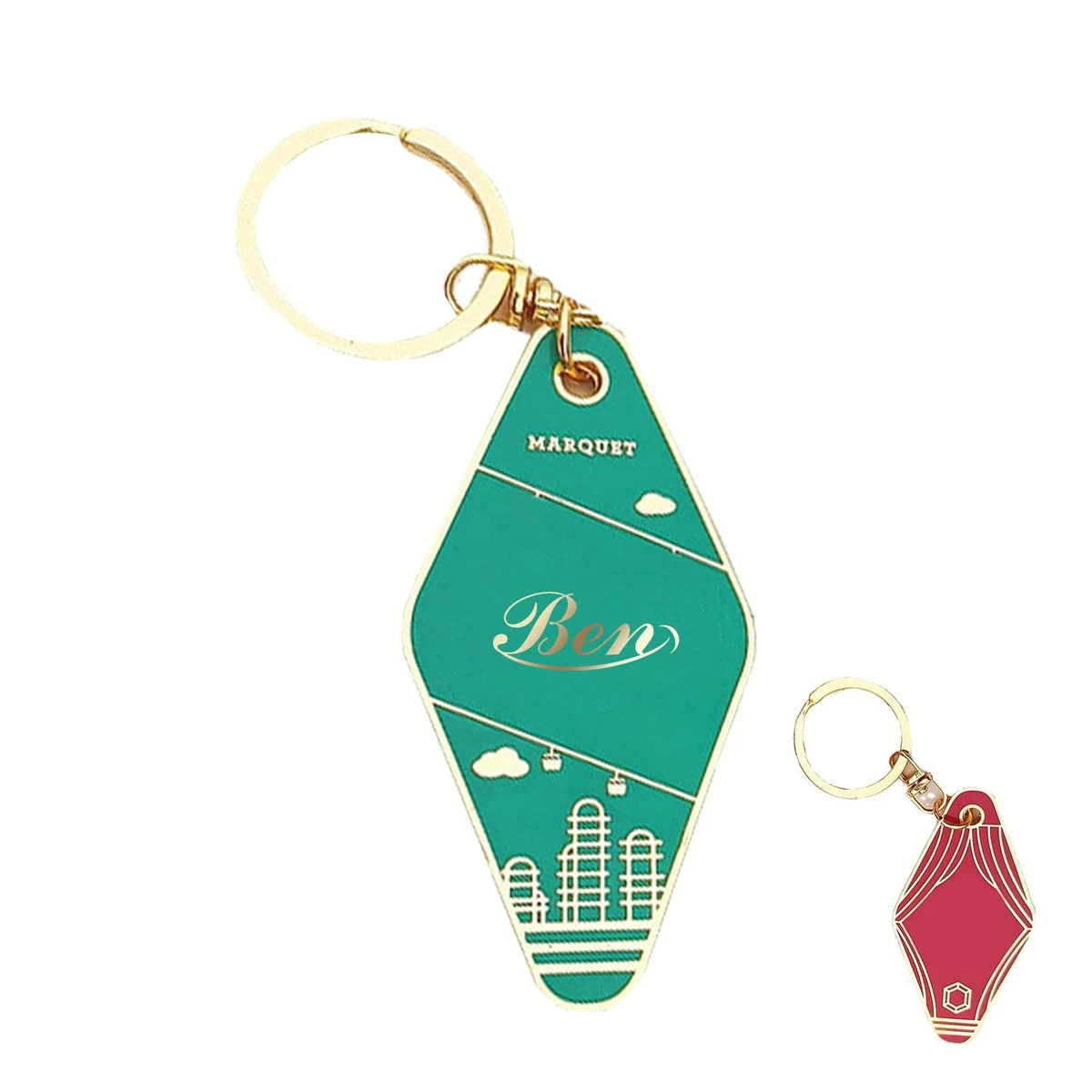 Retro Metal Keychain 1
