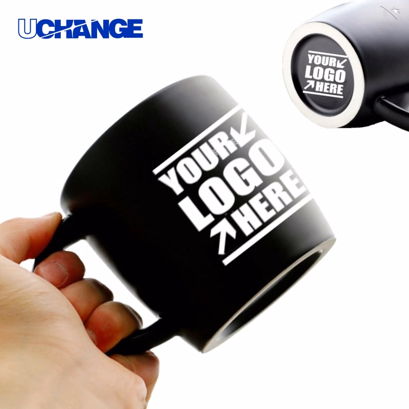 Ceramic Matte Black Coffee Mug Container (16 OZ)