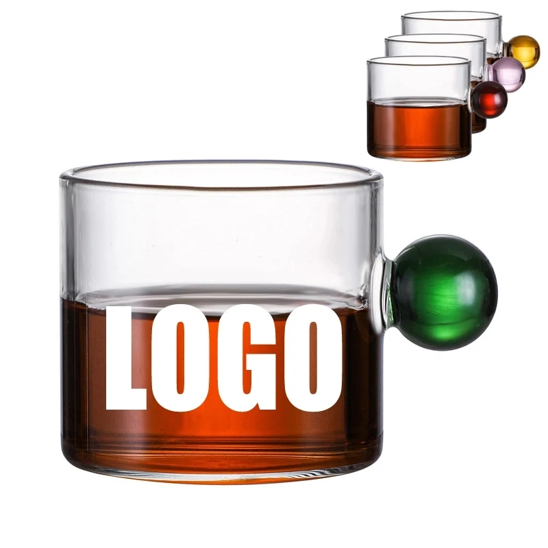 4 OZ/120ML Glass Tea Coffee Mug & Office Drink Gift Cup 1