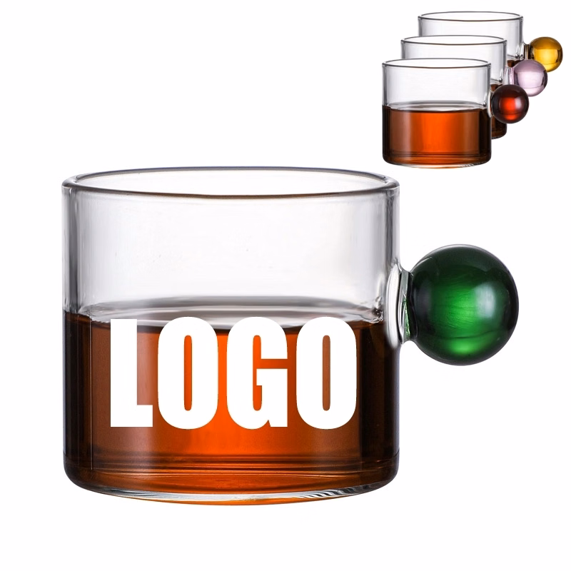 4 OZ/120ML Glass Tea Coffee Mug & Office Drink Gift Cup