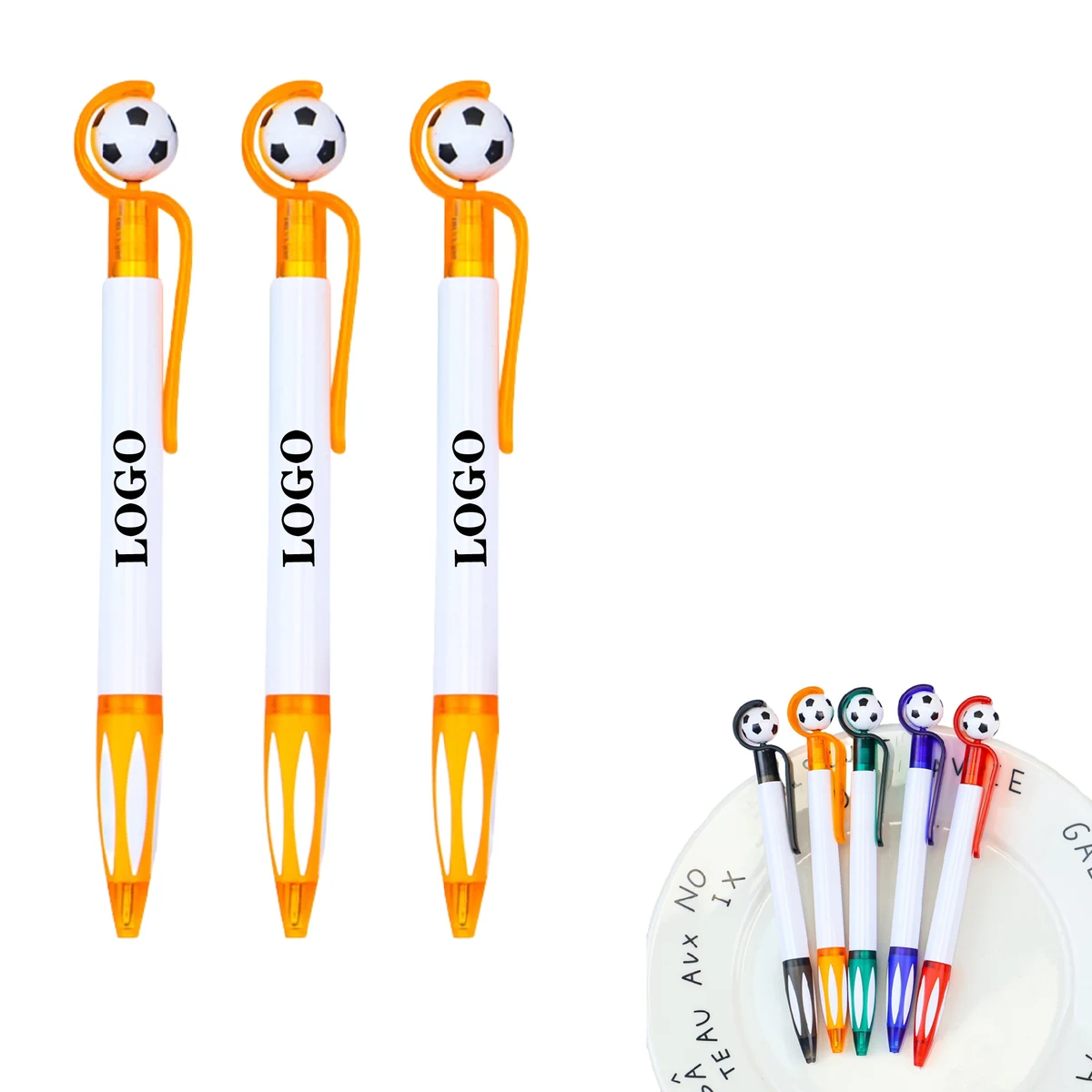 Spin Football Press Ballpoint Pen 1