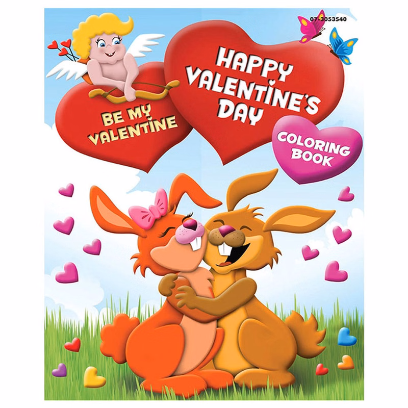 Valentine Coloring Books - 64 Pages 8" x 10.5"