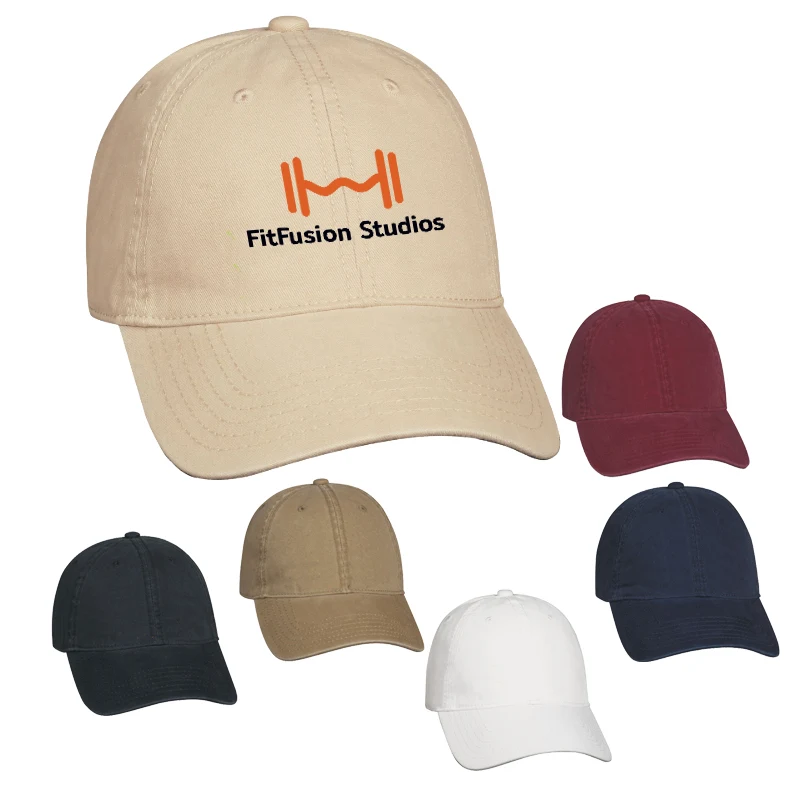 Classic Washed Cotton Cap with 6 Panel 1