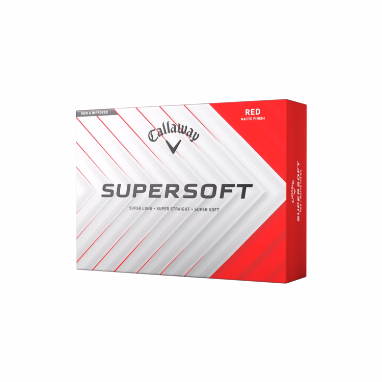 Callaway Supersoft Matte Golf Balls - Red