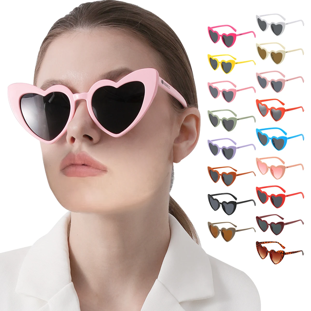 Retro Heart-Shaped Sunglasses 1