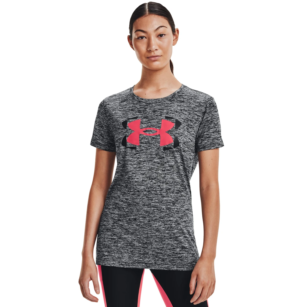 UA Tech Twist Logo Women's Short Sleeve 1