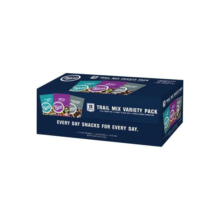 Kar's Trail Mix - Variety Pack 2.75 oz 18 Box 1