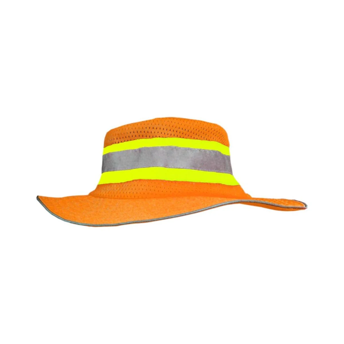 Reflective Trim Two Tone Mesh Safety Bucket Ranger Hat 1
