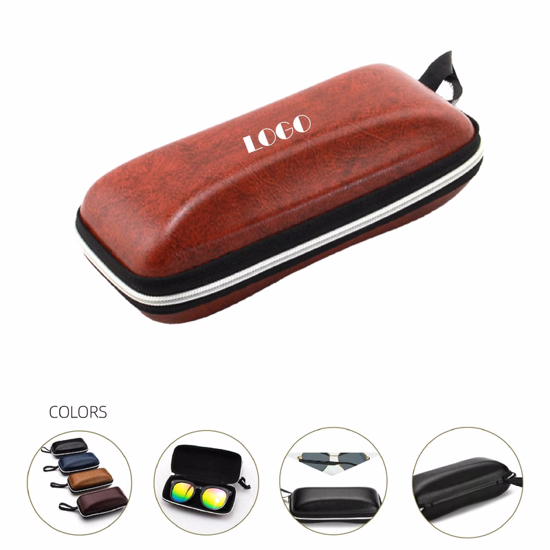 MOQ 20pcs PU Leather Sunglasses Case