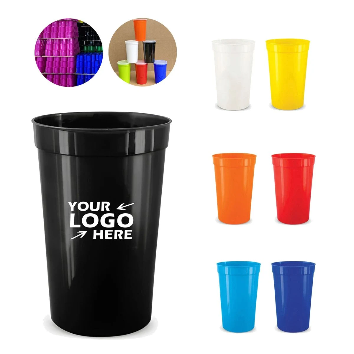 22 oz. Standard Stadium Cup - Multiple Solid Colors 1