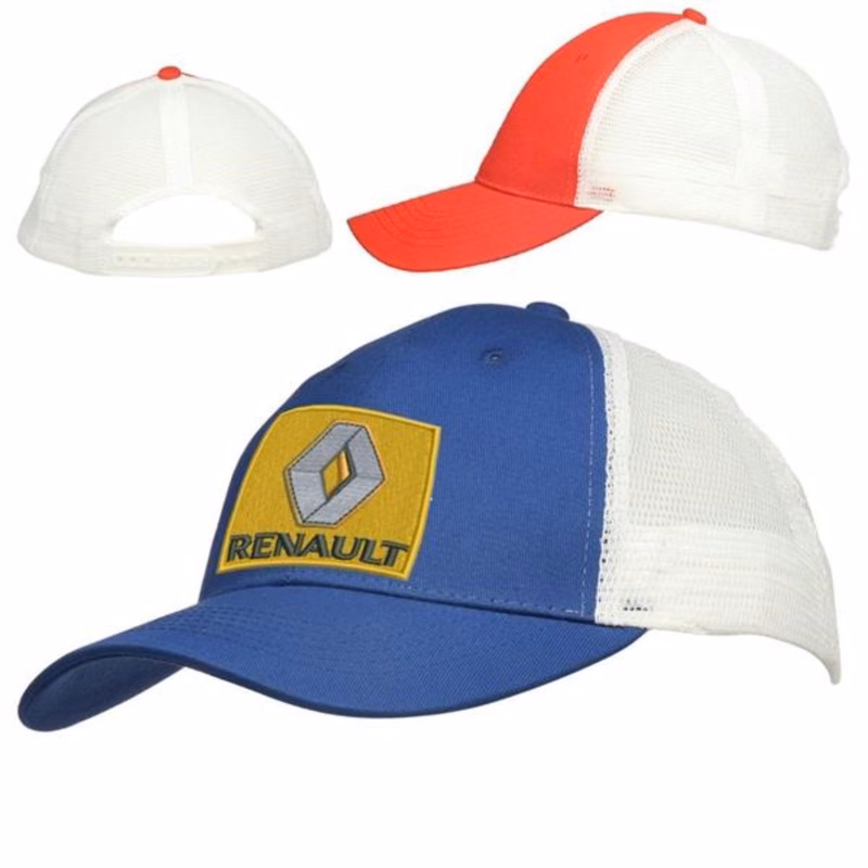 Two Tone Cotton Mesh Baseball Caps w/Custom Logo 6 Panel Cap