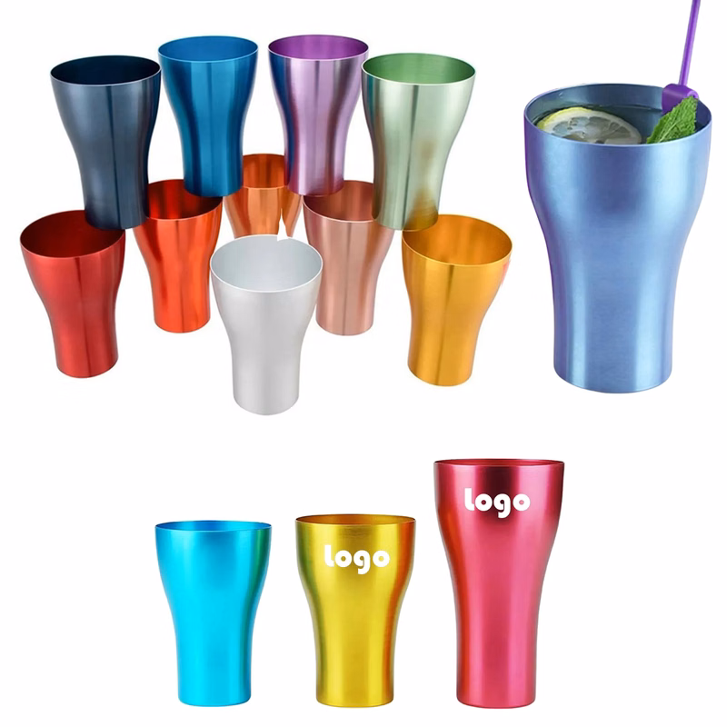 16oz Aluminum Cups Reusable for Party Supplies Drinks Stacka