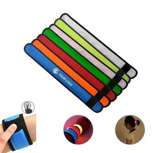 LED Light Up Slap Bracelets Night Sports Safety Wrist Band 1