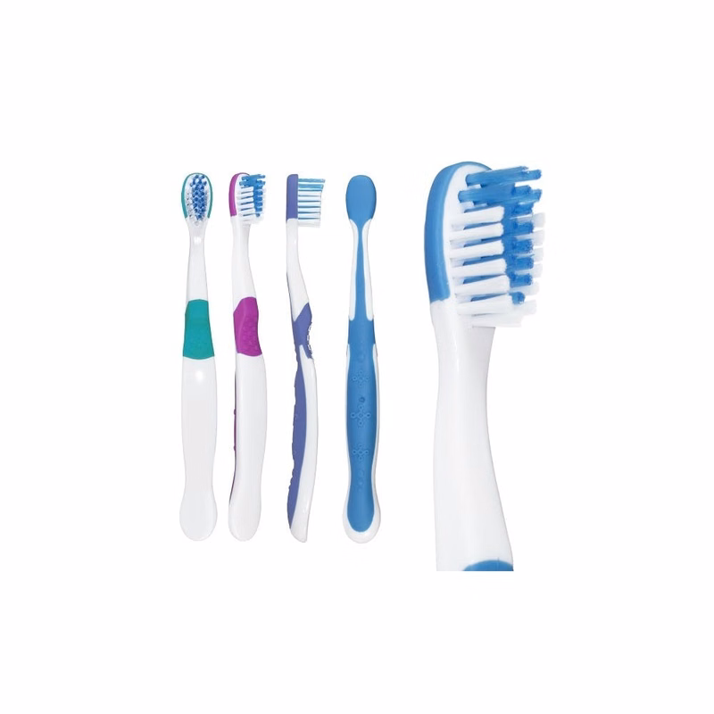 Classic Kids' Toothbrushes - 29 Tufts 4 Colors Ages 3-9