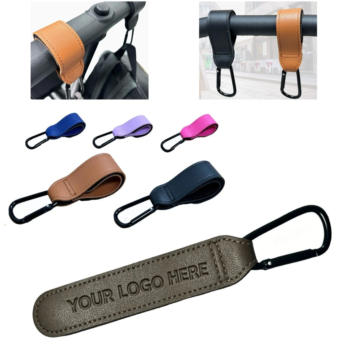 Durable Multi-Purpose PU Trolley Hook For Stroller Bag & Item Hanging 1