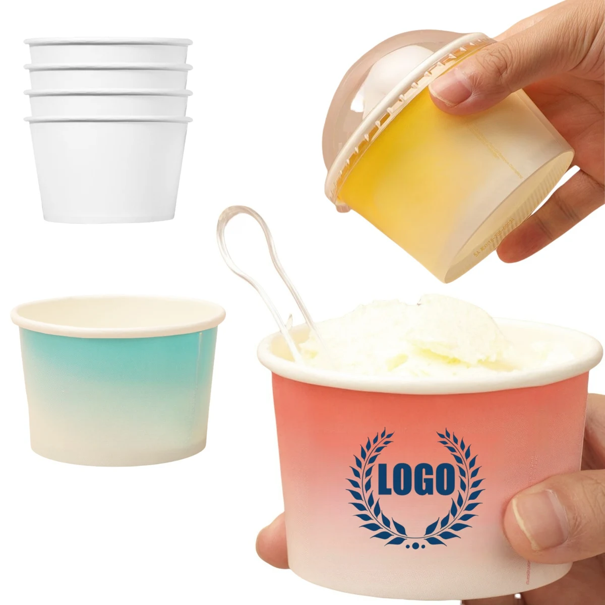 Premium Paper Ice Cream Cups 1
