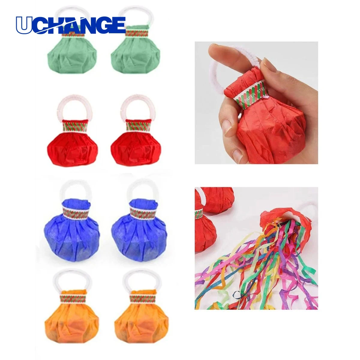 Sustainable Portable Hand Throw Confetti Streamer 1