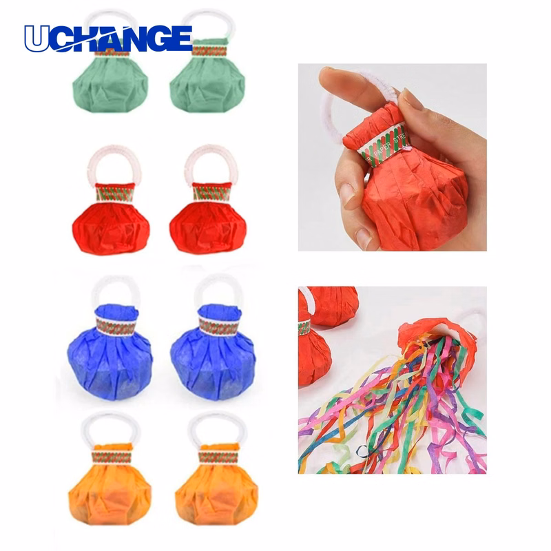 Sustainable Portable Hand Throw Confetti Streamer