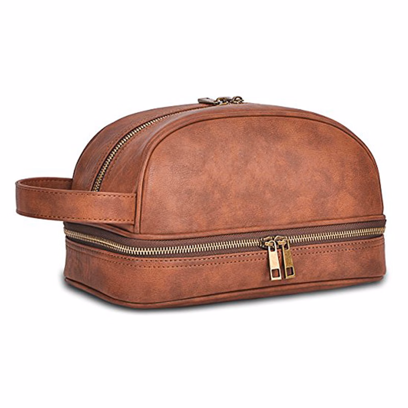 Classic Leather Toiletry Bag