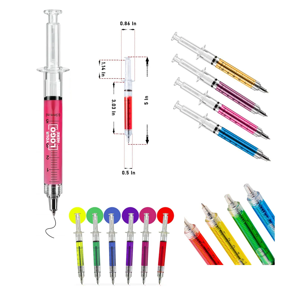 Macaron Syringe Ballpoint Pen 1