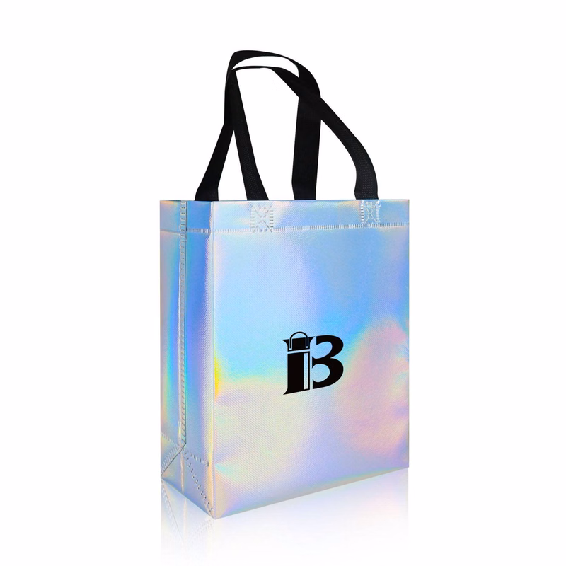 Reusable Waterproof Iridescent Non Woven Tote Bag
