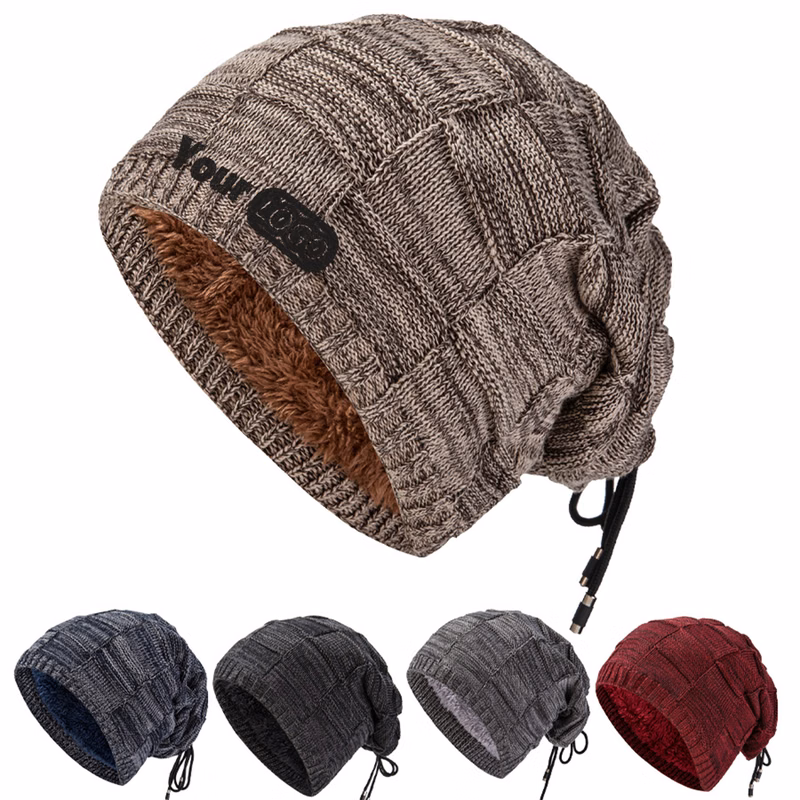 Winter Double use Fleece Neck Warmer Scarf Beanie Hat