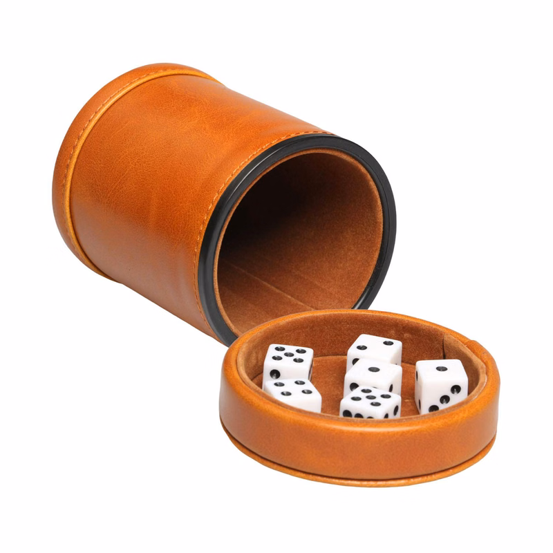 Dice Cup with Lid Includes 6 Dices
