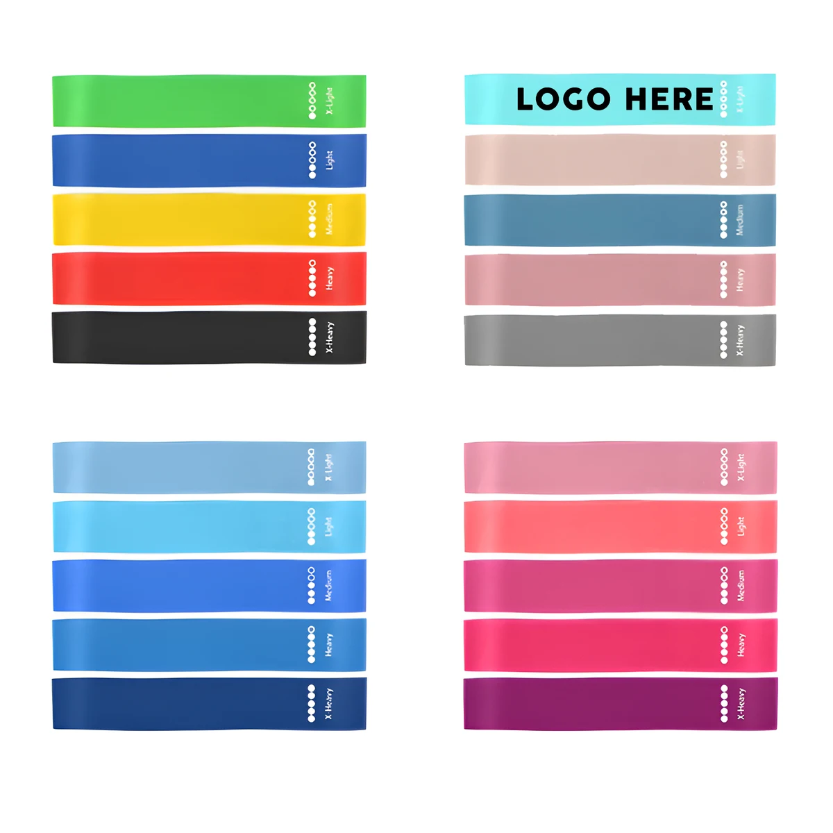 MOQ 50 Resistance Bands for Yoga Squats Booty Workout 1