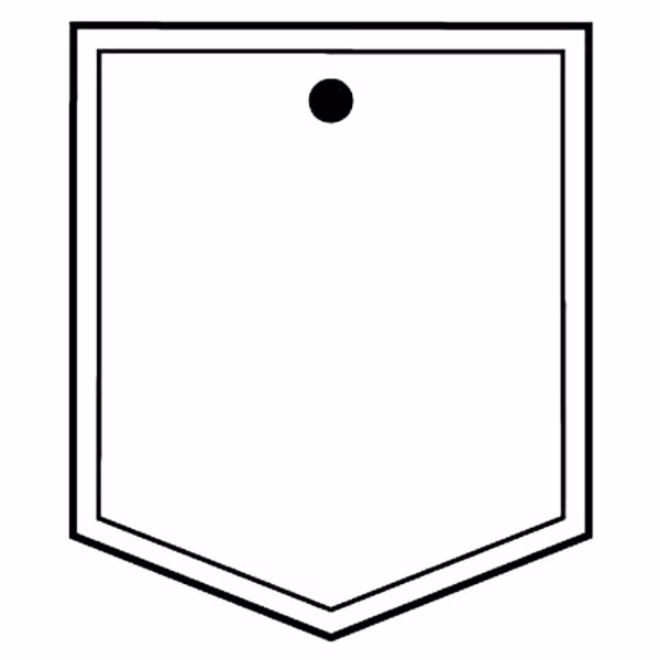 Shield 6 Key Tag - Spot Color