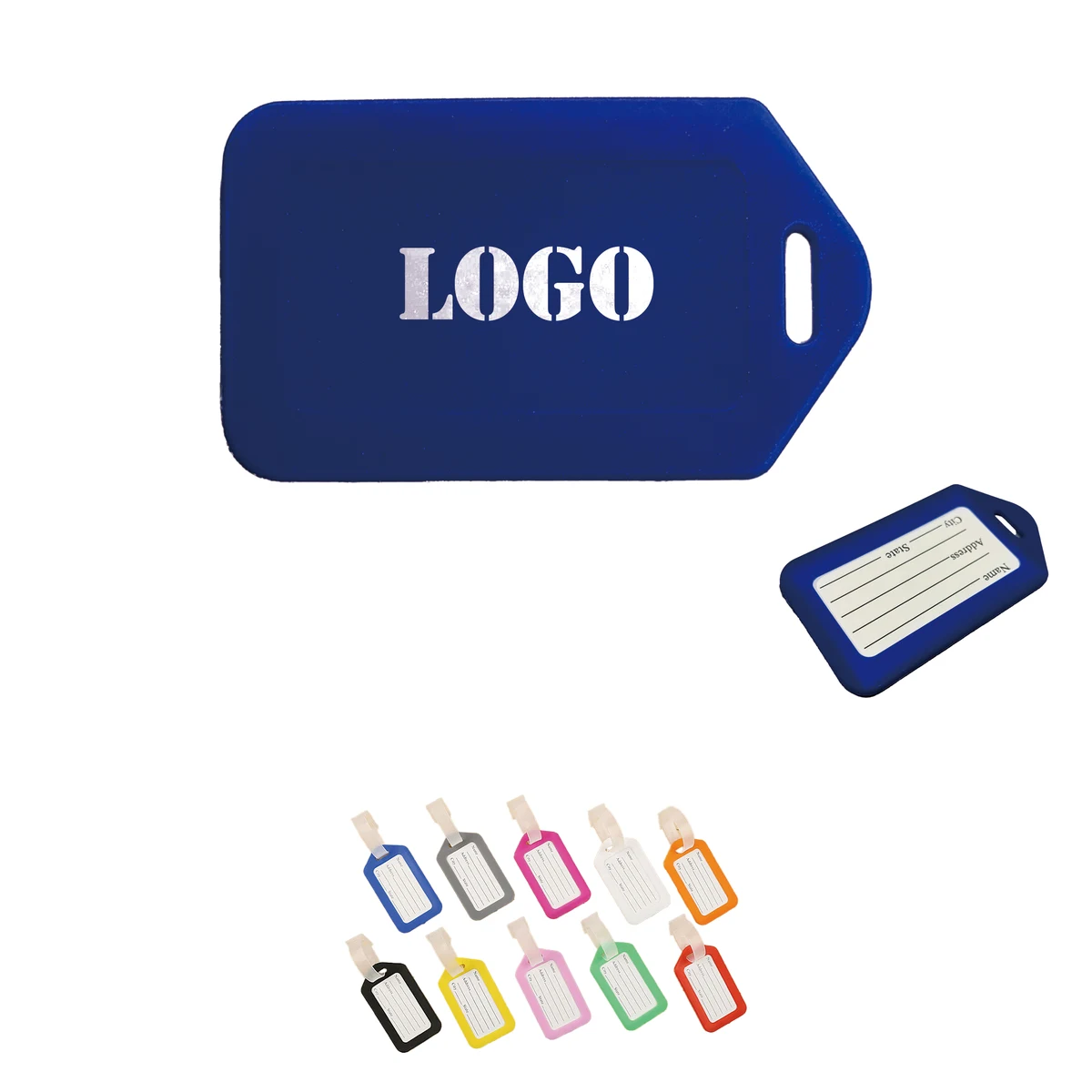 PP Rigid Plastic Luggage Tag Holders 1