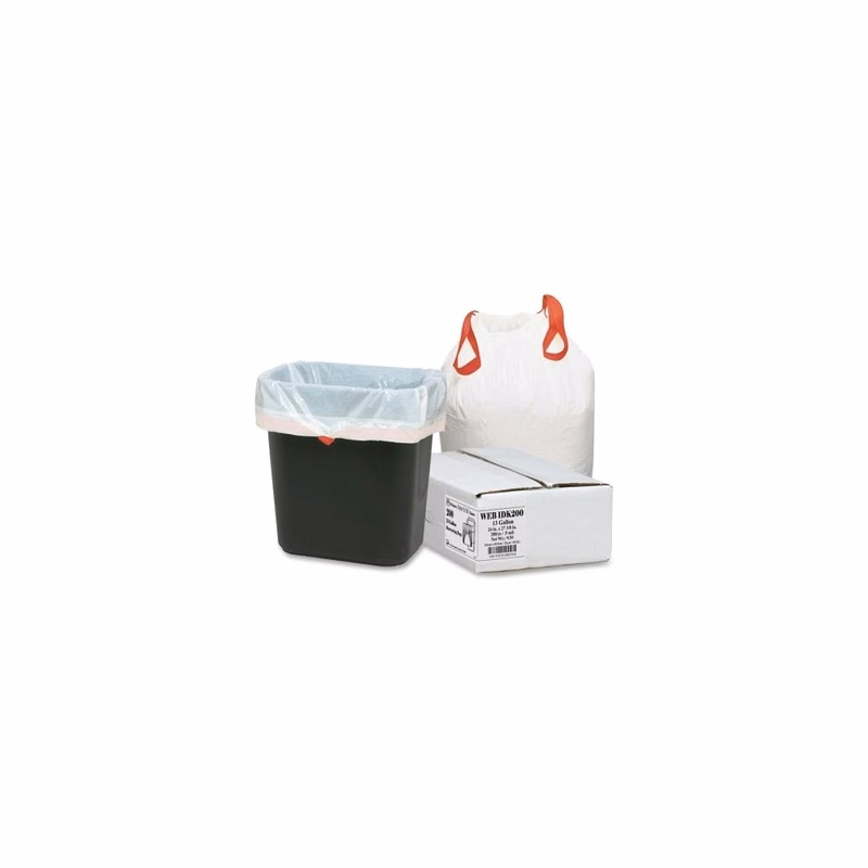 Drawstring Trash Liners - 13 Gallon 0.90 MIL