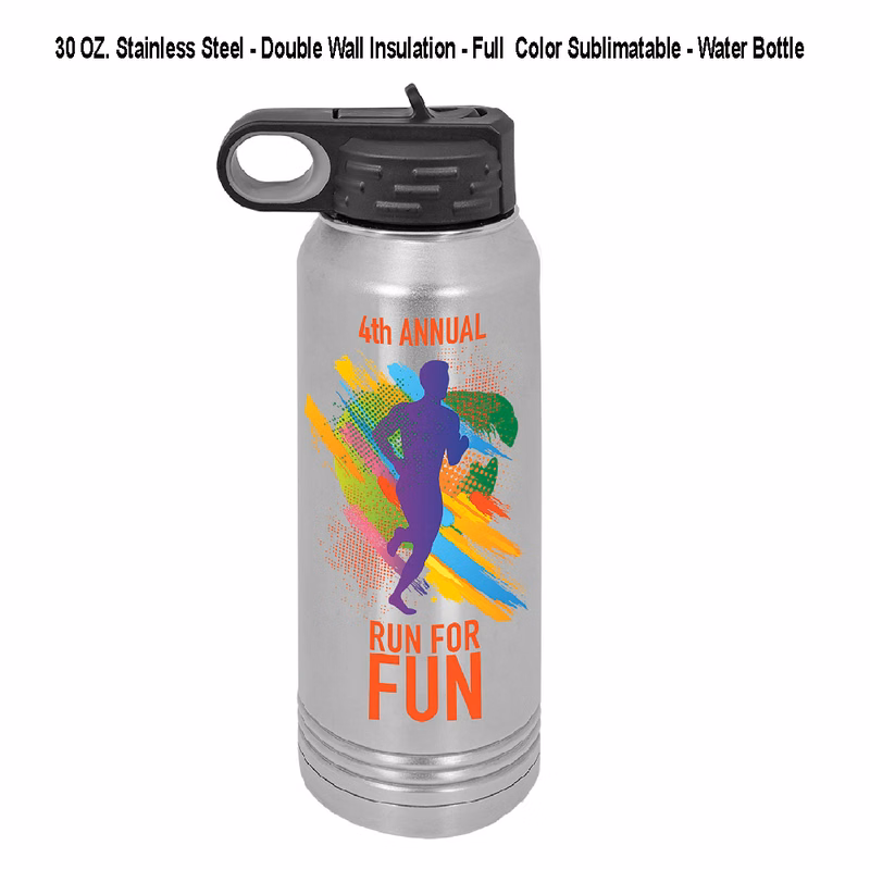 30 Oz. Stainless Steel Polar Camel Sublimatable Photo Water Bottl