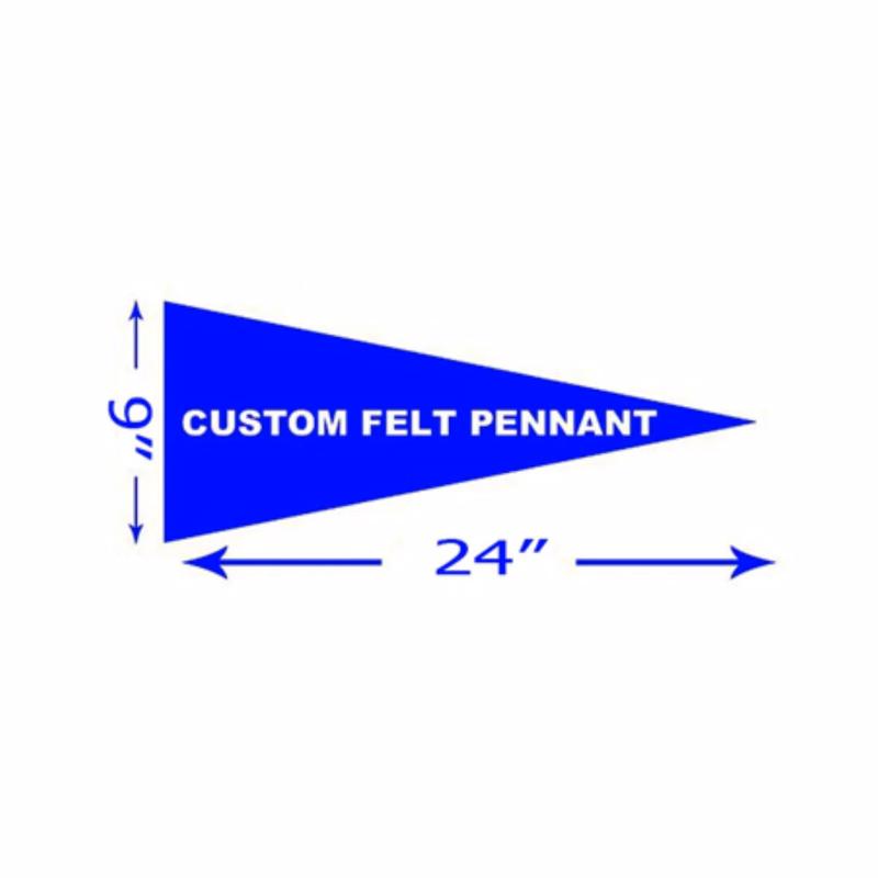 Single Side Felt Pennant Triangle flags