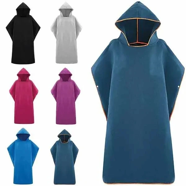 Poncho Changing Robe Towel with Hood 1