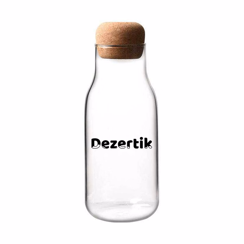10 Oz Borosilicate Glass Food Storage Jars w/ Cork Lids