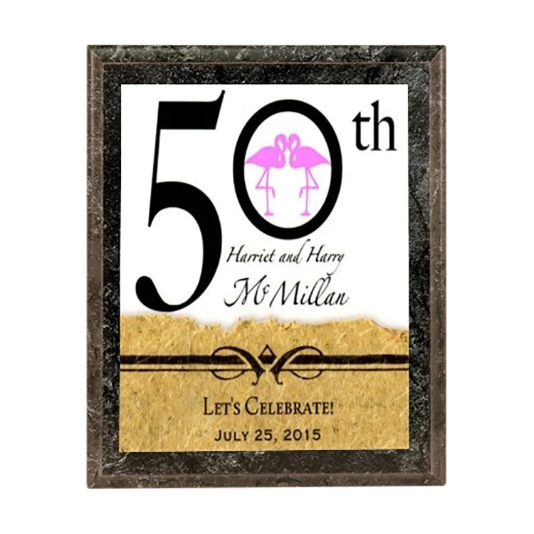 Color Rich PLATE Plaque-Marbled Black 1