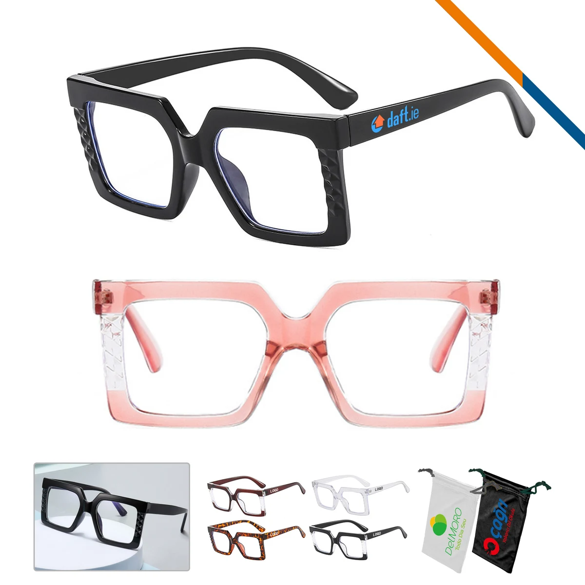 Tomlinson Square Blue Light Blocking Eyeglasses 1