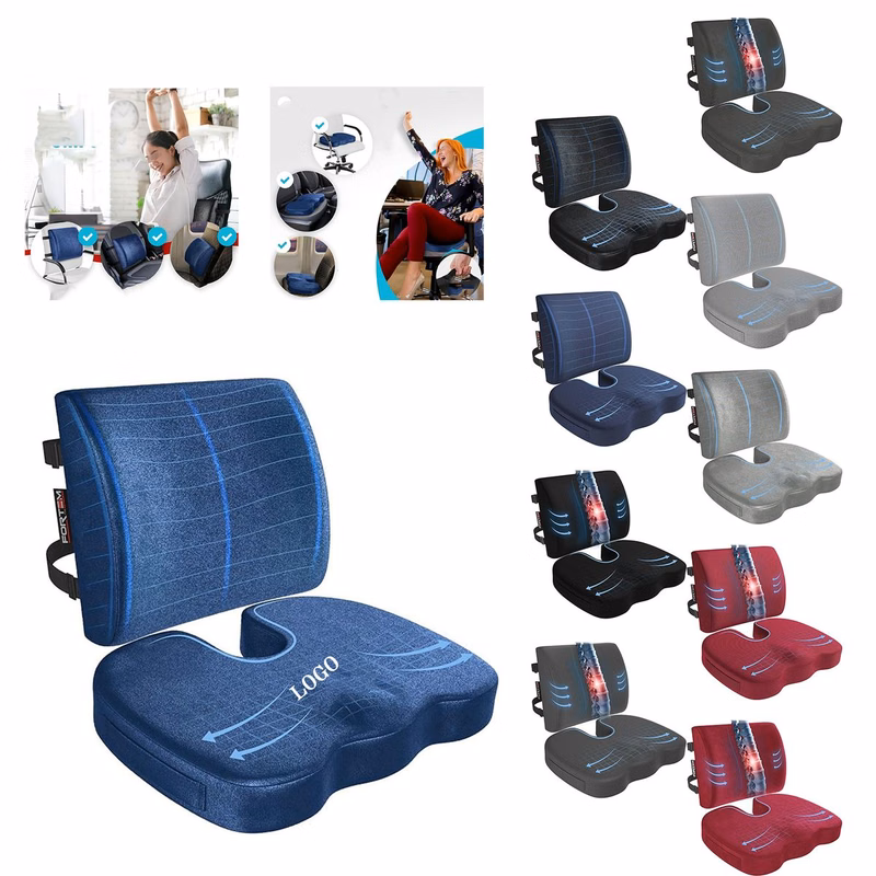 Memory Foam Seat Cushion and Lumbar Support