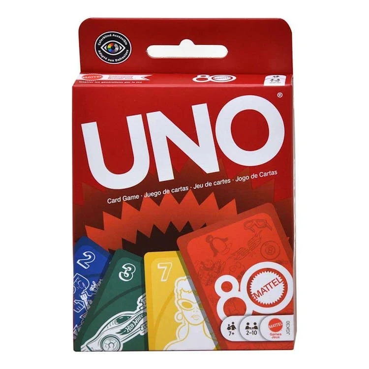 Mattel UNO 80th Anniversary Card Game 1