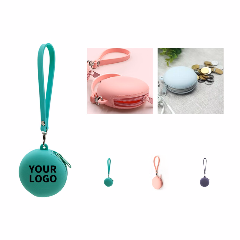 Round Silicone Coin Case 3.2 x 1.4"